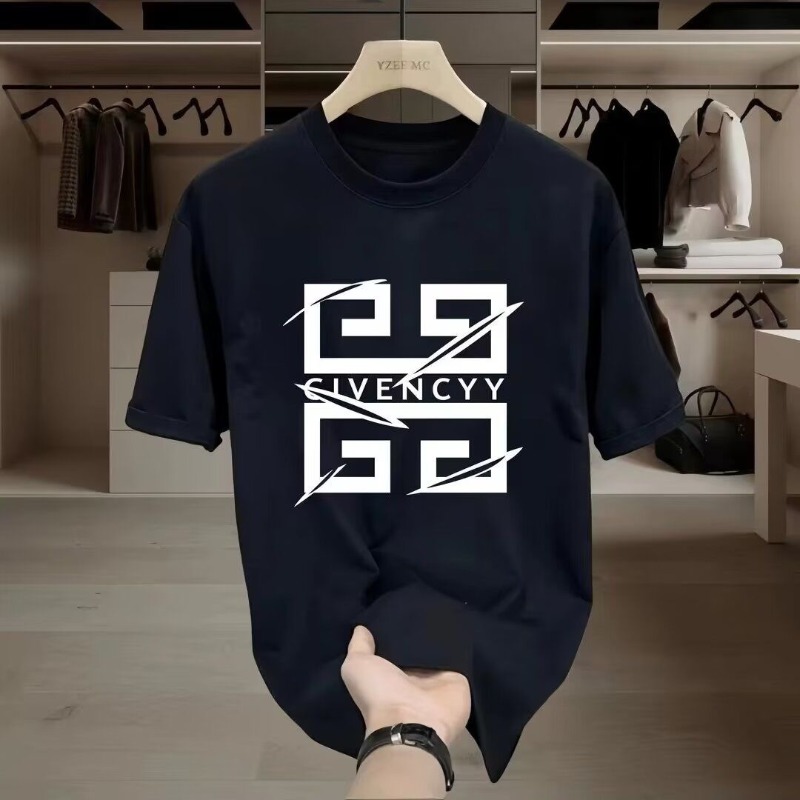 Streetwear Brand Graphic Designer - Men's Brand Logo Print T-Shirt Cotton