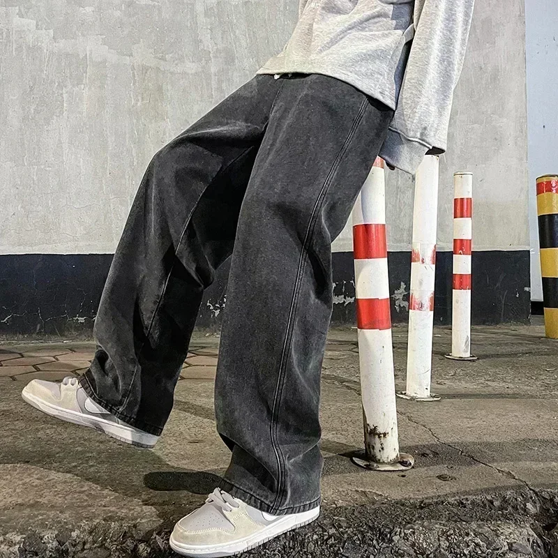 Streetwear Clothing Brands - New Streetwear Loose Jeans Men Korean