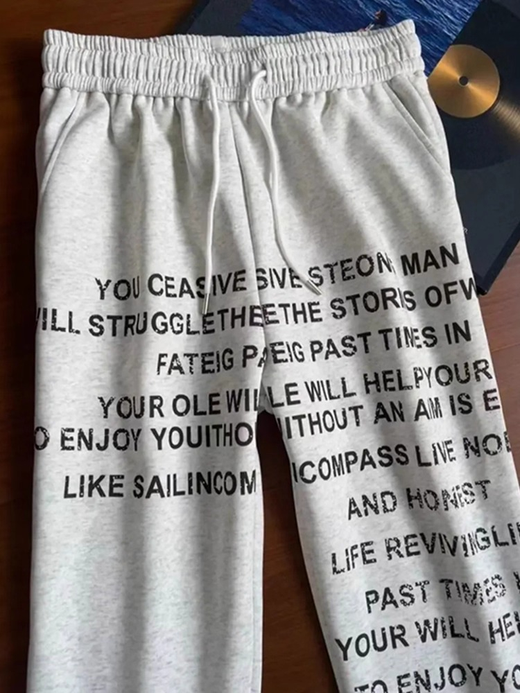 Streetwear Brand Graphic Designer - Large Size Elastic Waist Loose Graphic