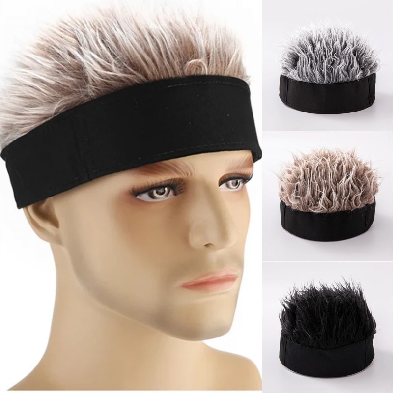 Streetwear Brand Hats - Synthetic Wig Short Hair Beanie Cap