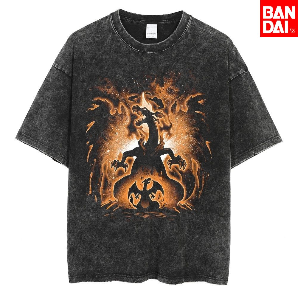 Pokemon Charizard T Shirt Men  - Streetwear Brand Hats 评论和价格