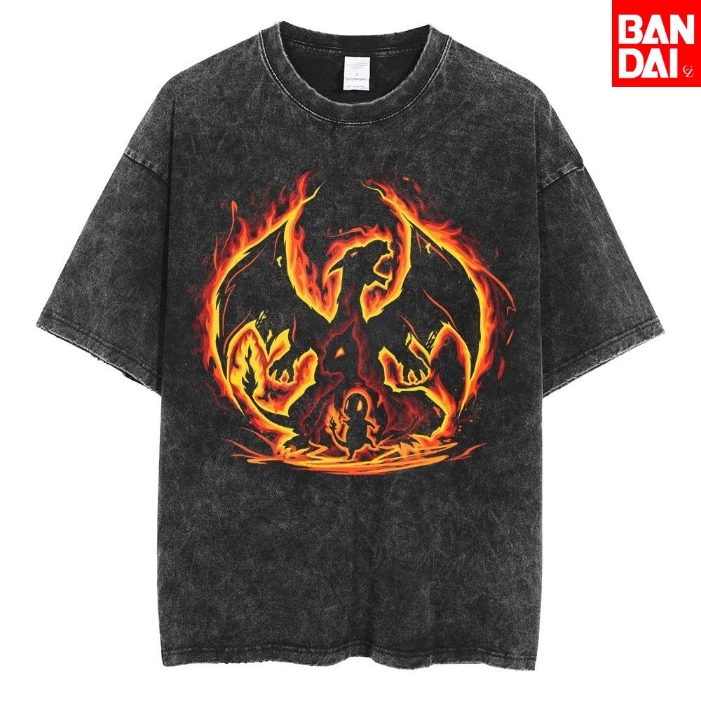Pokemon Charizard T Shirt Men  - Streetwear Brand Hats 评论和价格