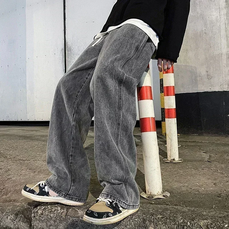 New Streetwear Loose Jeans Men - Streetwear Clothing Brands 评论和价格