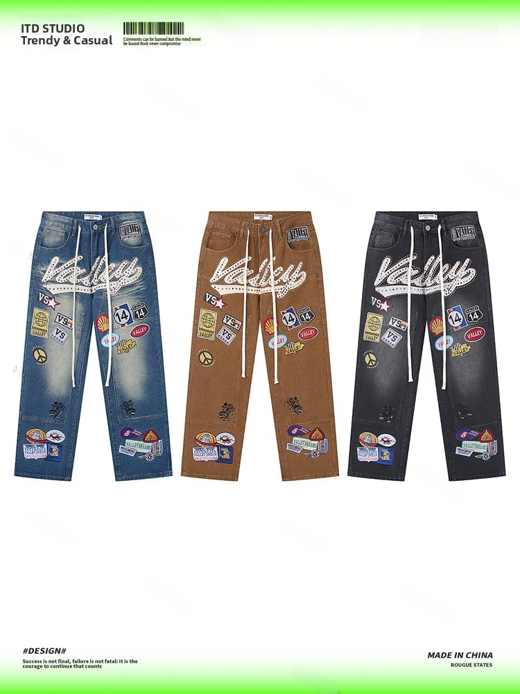 VALLEY Embroidered Loose High  - Valley Streetwear Brand 评论和价格