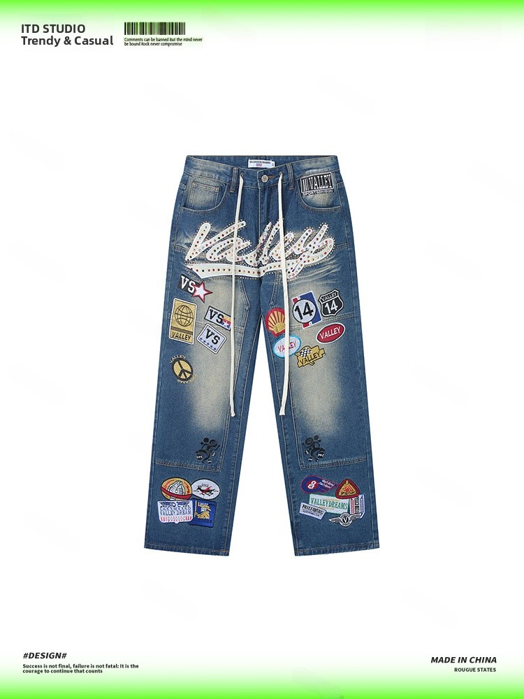 VALLEY Embroidered Loose High  - Valley Streetwear Brand 评论和价格