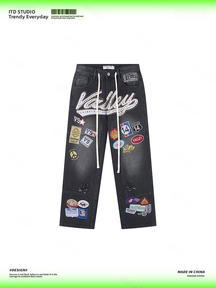 VALLEY Embroidered Loose High  - Valley Streetwear Brand 评论和价格
