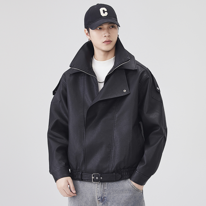 Autumn Winter Leather Jacket M - Streetwear Clothing Brands 评论和价格