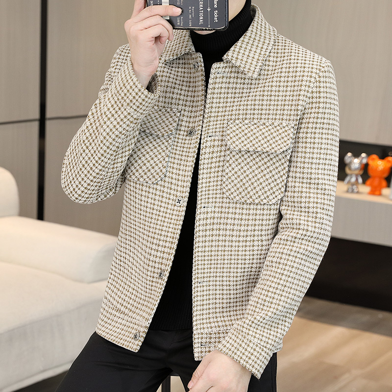 Brand Winter Plaid Woolen Jack - Streetwear Clothing Brands 评论和价格