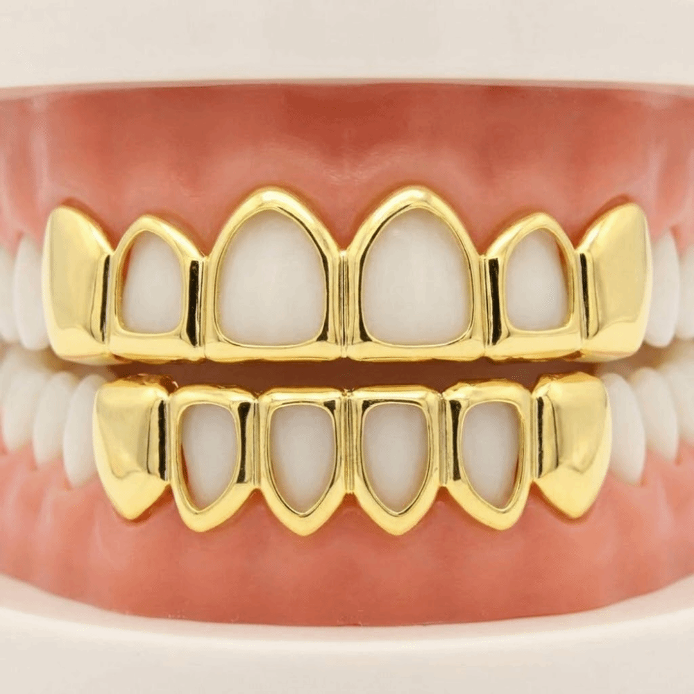 2Pcs/Set Hip Hop Dental Grills - Streetwear Brand Hats 评论和价格