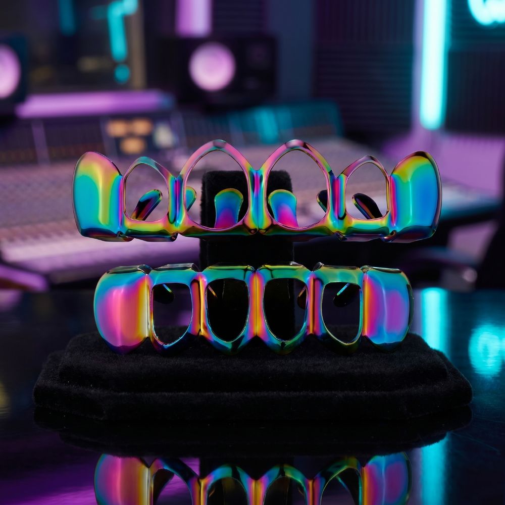 2Pcs/Set Hip Hop Dental Grills - Streetwear Brand Hats 评论和价格