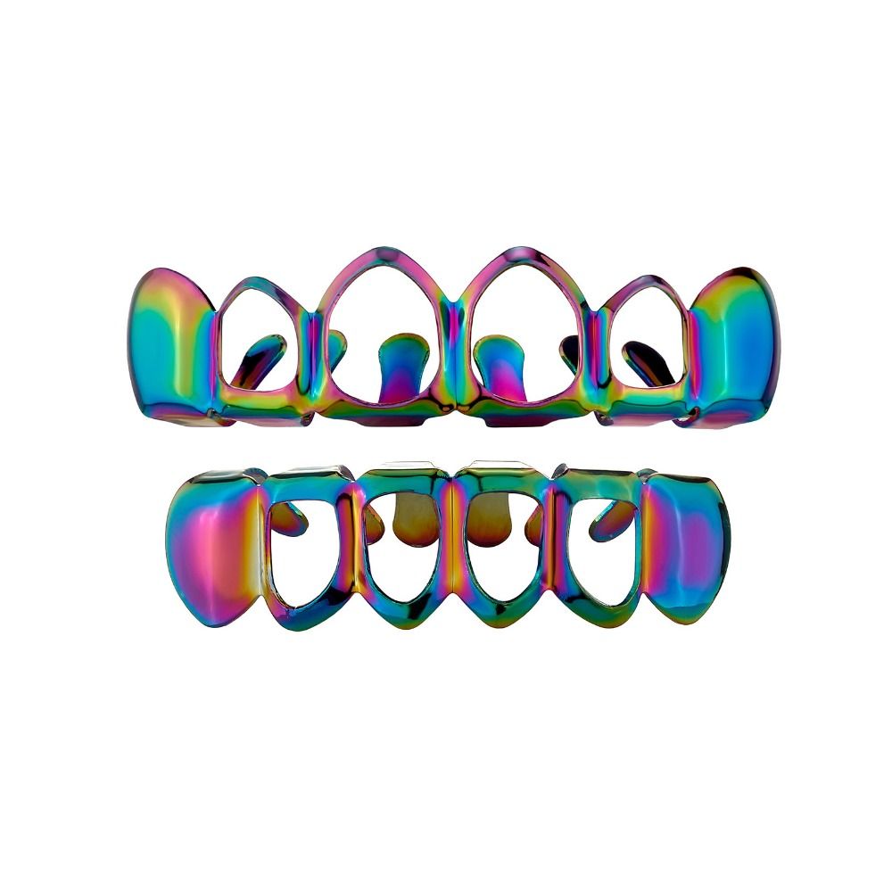 2Pcs/Set Hip Hop Dental Grills - Streetwear Brand Hats 评论和价格