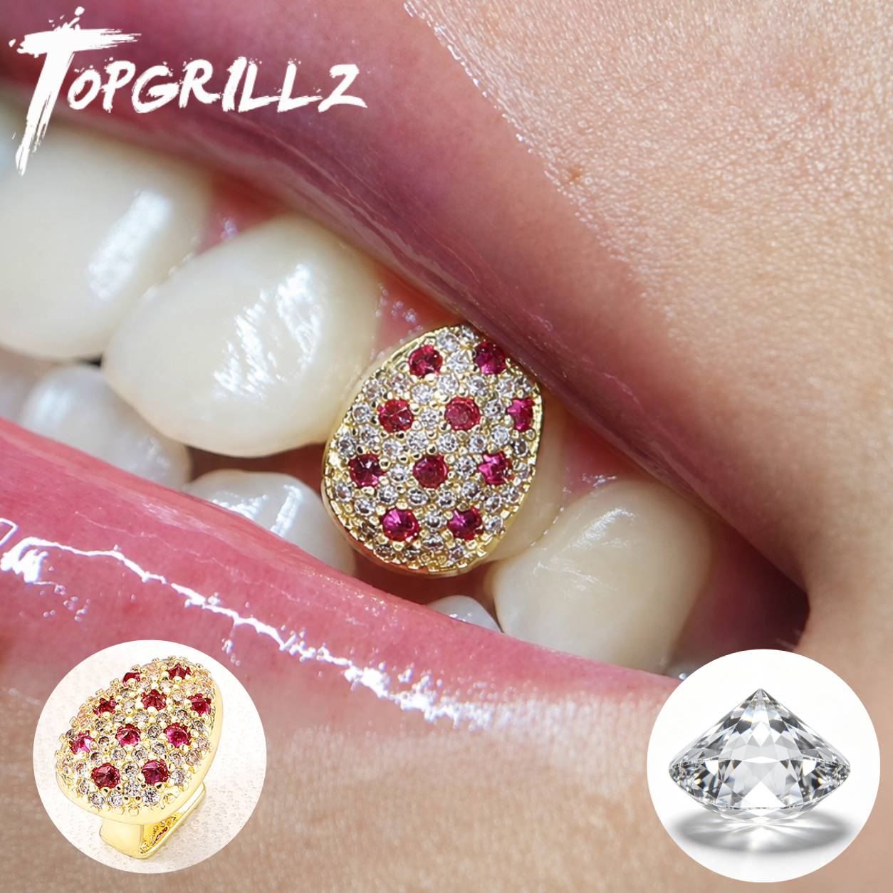 TOPGRILLZ Mixed Pink & Clear C - Streetwear Brand Hats 评论和价格